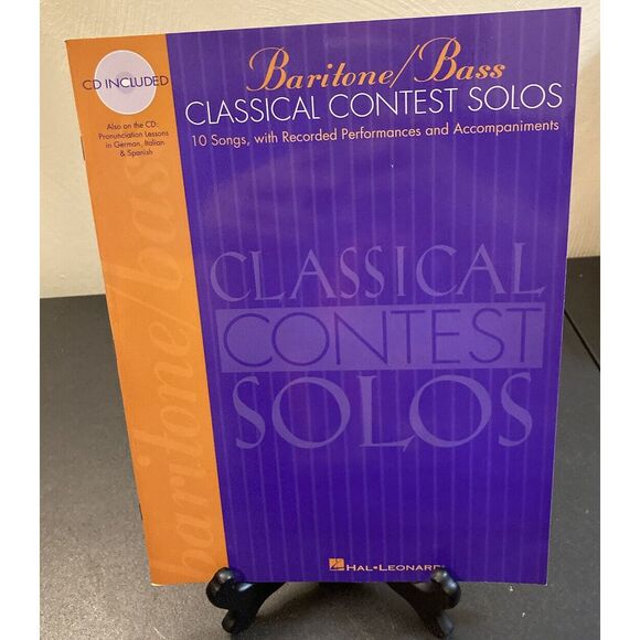 Classical Contest Solo Baritone Bass Vocal Singing Companion CD Learn Prepare - Picture 1 of 6